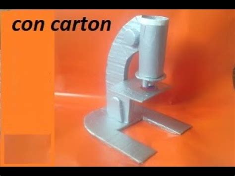 Maqueta Microscopio Compuesto Hecho De Carton Y Dos Lupas YouTube