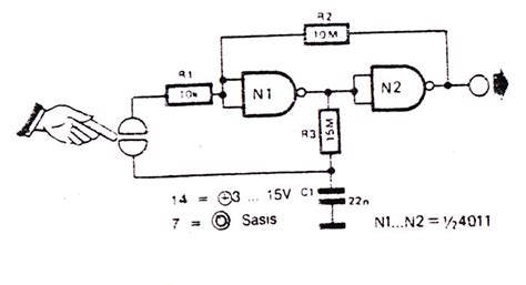 Circuit Diagram Of Simple Touch Switch Circuit Diagram