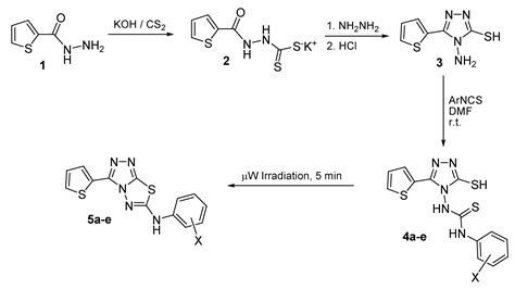 Molecules Free Full Text Synthesis And Antimicrobial Activity Of New 5 2 Thienyl 1 2 4