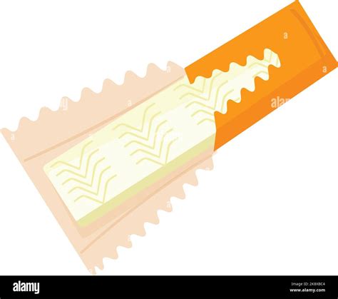 Orange Gum Stick Icon Cartoon Vector Bubble Gum Stock Vector Image And Art Alamy