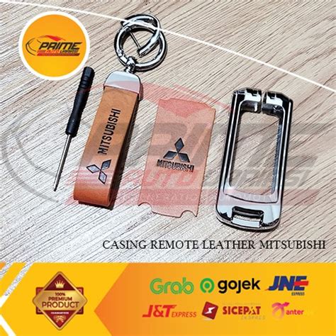 Jual CASING REMOTE LEATHER PREMIUM PAJERO XPANDER MITSUBISHI BROWN