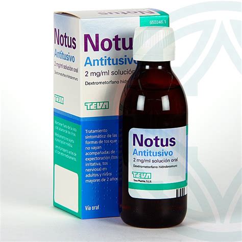 Notus Antitusivo Mg Ml Soluci N Oral Ml Farmacia Jim Nez