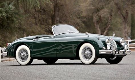 Dark Green Classic Cars Jaguar Roadster Jaguar Car