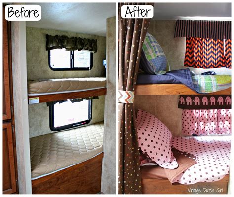 Vintage Dutch Girl Travel Trailer Makeover Part 9 Bunk Beds And Windows