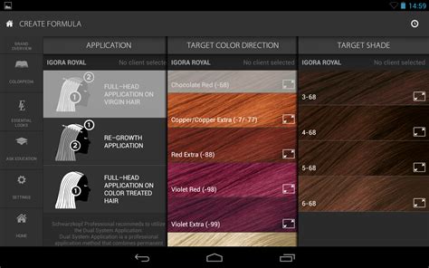 Schwarzkopf Copper Hair Color Chart