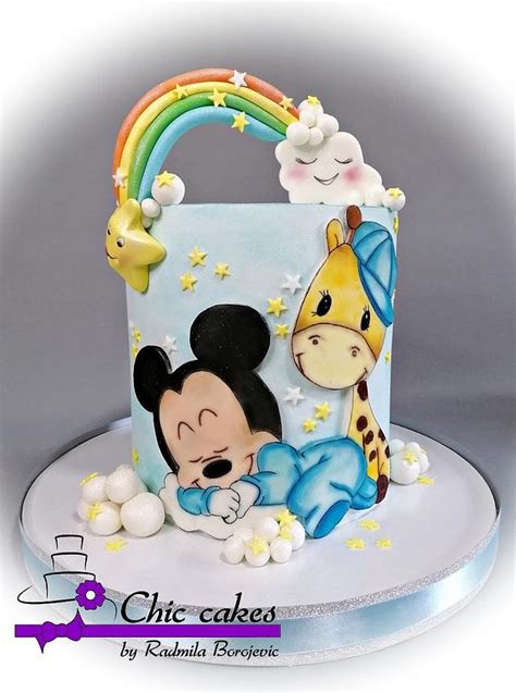 Baby Mickey Mouse Decorated Cake By Radmila CakesDecor