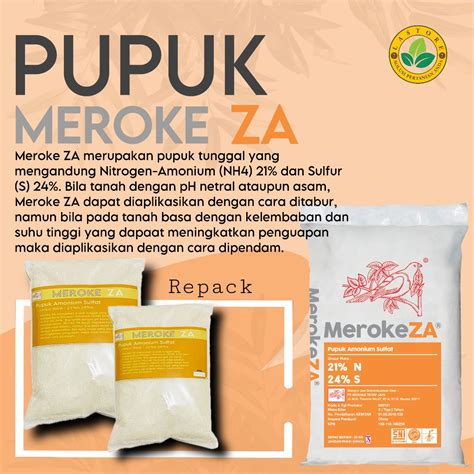 Jual Pupuk Meroke ZA 1 Kg Amonium Sulfat Kemasan Repack Shopee Indonesia