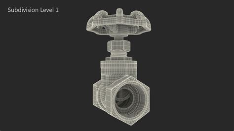 bronze gate valve  model  ds blend cd fbx max ma lxo