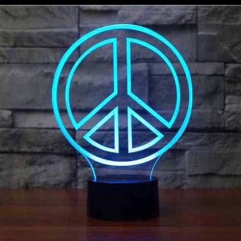 Lighted Peace Sign Etsy