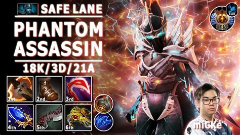 Phantom Assassin Safe Lane Carry D Micke Pos Pa Play Dota