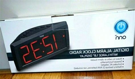 Onn Digital Alarm Clock Radio Digital World