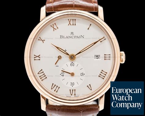 Blancpain 6606 3642 55B Villeret Small Seconds Power Reserve 18k RG