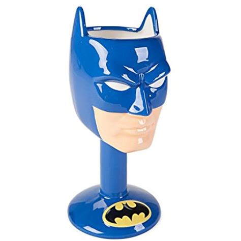 Dc Comics Batman 3d Ceramic Goblet Novelty Drinkware One Size Blue