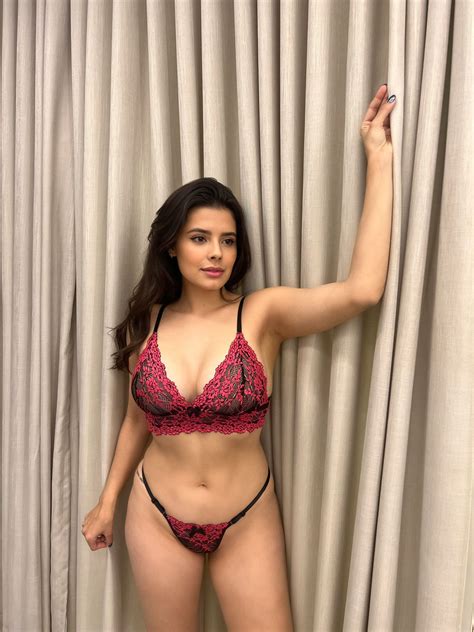 Conjunto sem bojo Preto Pink Conheça a Treacy Lingerie uma marca