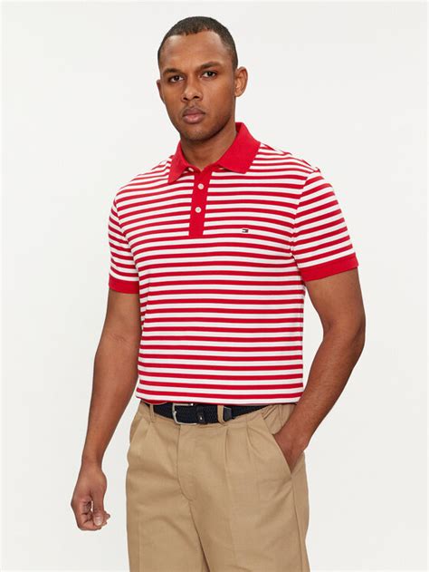 Tommy Hilfiger Polo 1985 Mw0mw17771 Czerwony Slim Fit Modivo Pl