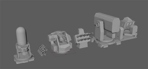 Modelo 3d Battleship Gun Pack Modelo 3d 10 Ma Fbx Obj Free3d