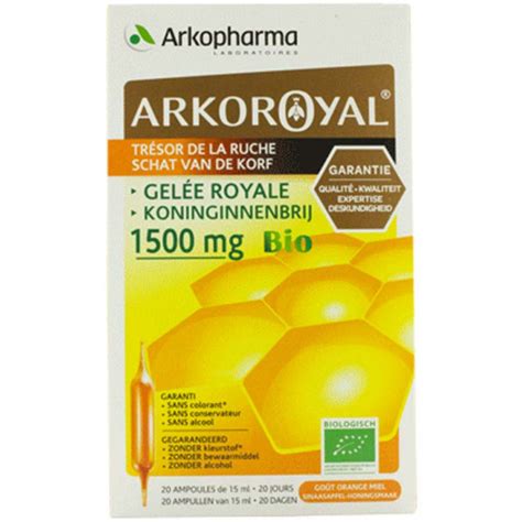 Arkoroyal Tr Sor De La Ruche Gel E Royale Mg Bio Ampoules