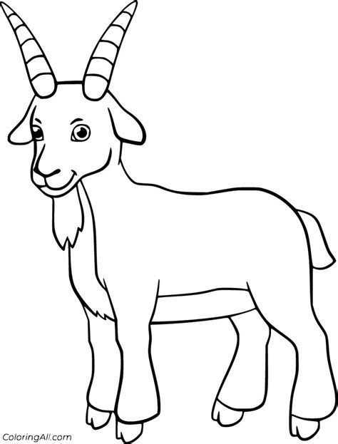 Explore A Collection Of Beautiful Goat Coloring Pages