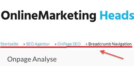 Was Ist Eine Breadcrumb Navigation OnlineMarketing Heads