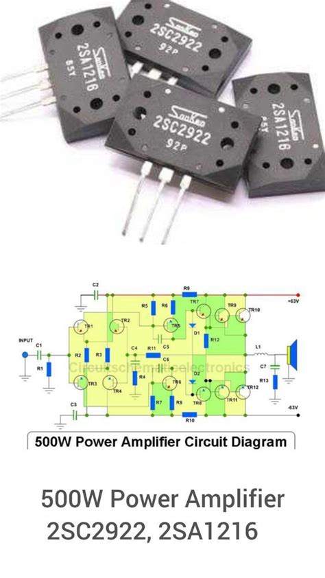 Amplifier Circuit Diagram Tip3055 150w Artofit