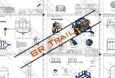 Projetos Reboques Trailer Plans Projeto Carretinha Reboque Para