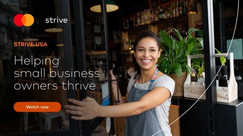 Helping Small Businesses Thrive Through Mastercard Strive Usa Youtube