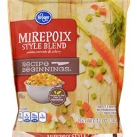 Kroger Mirepoix Frozen Vegetables Allergy and Ingredient Information