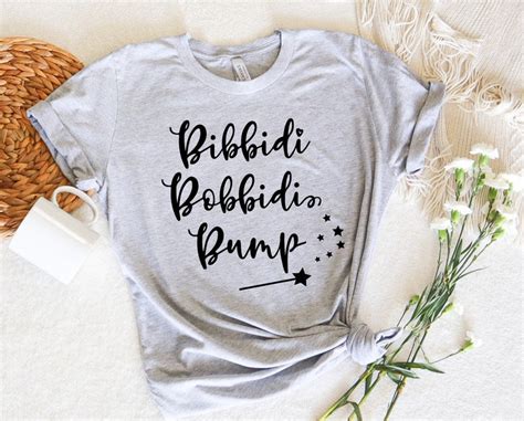 Bibbidi Bobbidi Bump Funny Pregnancy Shirt Pregnancy Etsy