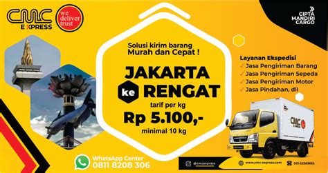 Ekspedisi Jakarta Ke Rengat Murah Tarif 5 100 Per Kg Min 10 Kg S K