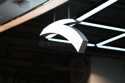 Close Up Anta Sports Store Sign and Logo Editorial Stock Image - Image ...