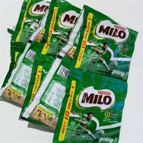 Jual MILO Activ GO Sachet 22g 1 Renceng Shopee Indonesia