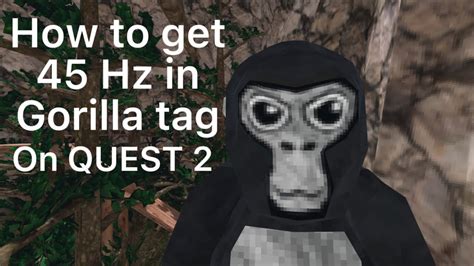 How To Get Hz In Gorilla Tag Quest Youtube