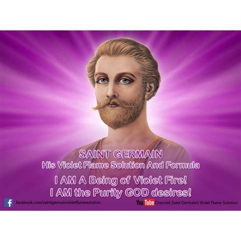 Ascended Master Saint Germain and his Violet Flame Solution Awakening Quotes, Spiritual ...