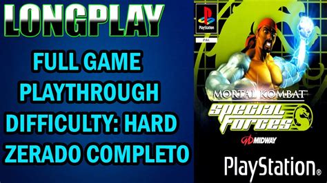 Longplay Mortal Kombat Special Forces PS1 Full Game Playthrough Hard