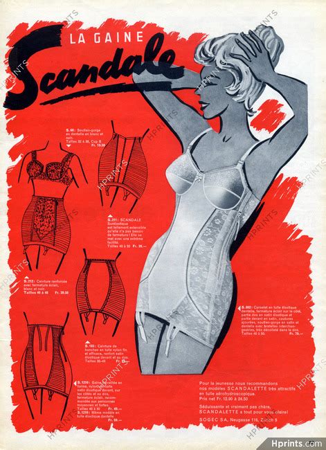 Scandale Lingerie P Original Adverts And Images