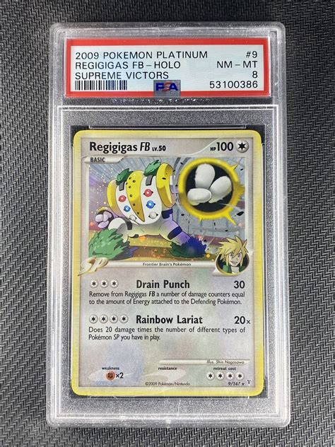 Free Worldwide Shipping Learn More About Us Pokemon Card Regigigas Fb