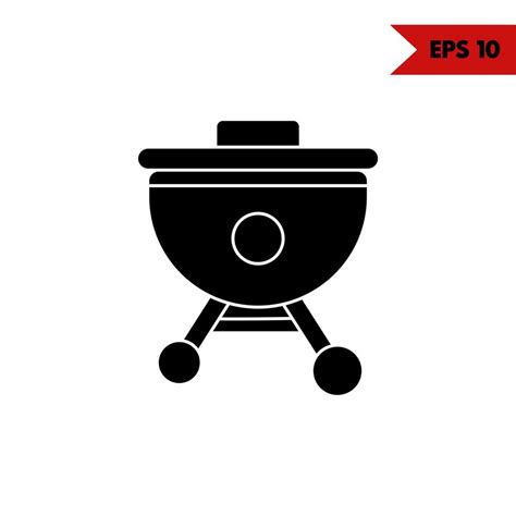 Illustration Of Grill Glyph Icon Vector Art At Vecteezy