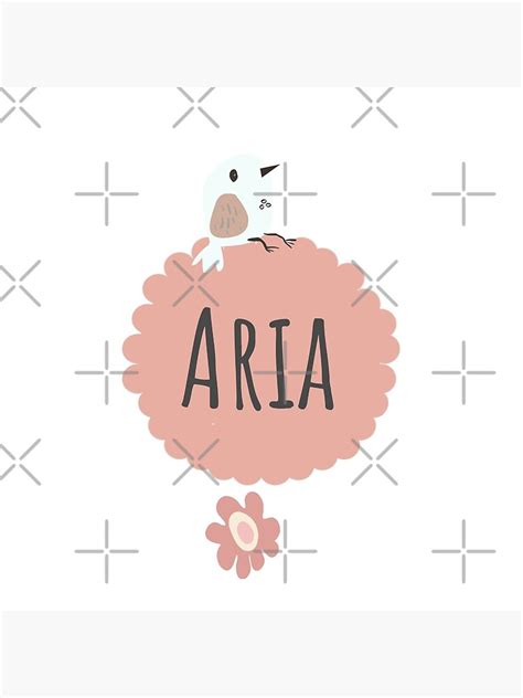 Aria Cute Girl Names For Daughters Personalized Name Art Print