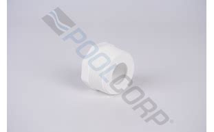 POOL360 2 X 1 White SCH 40 PVC Reducing Male Adapter MIPT X Slip