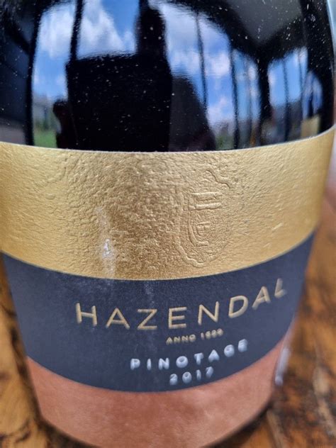 Hazendal Pinotage South Africa Coastal Region Stellenbosch