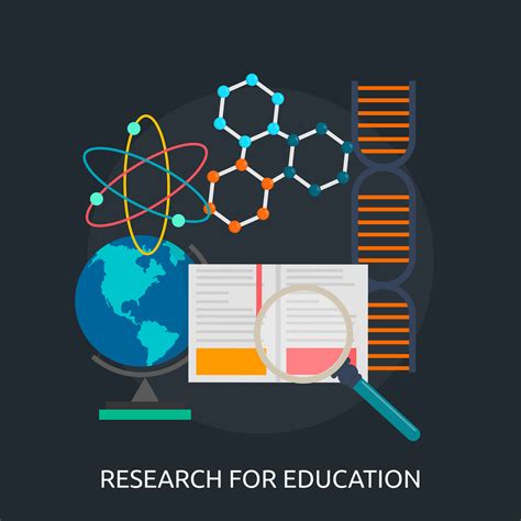 Research Education Conceptual Illustration Design Vector Art At