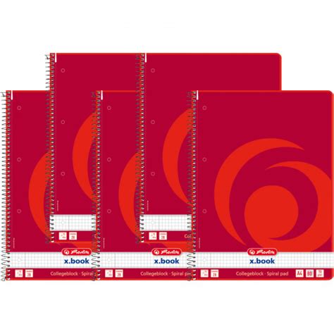 Set Caiet Herlitz A Cu Spira Simpla File G Mp Perforatii