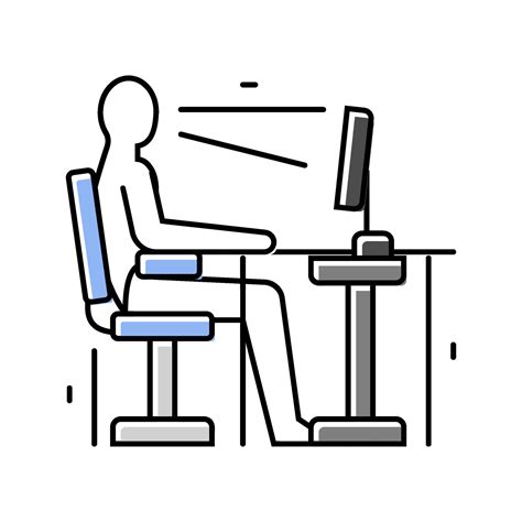 Ergonomics Principles Mechanical Engineer Color Icon Vector