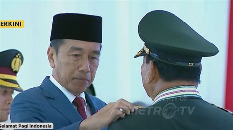 Sah Presiden Jokowi Beri Pangkat Jenderal Kehormatan Ke Prabowo