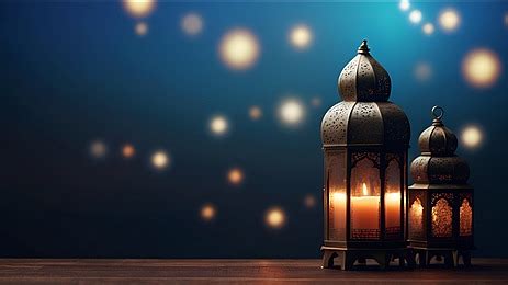 Blue Islamic Ramadan Spot Lantern Background Islamic Ramadan Eid