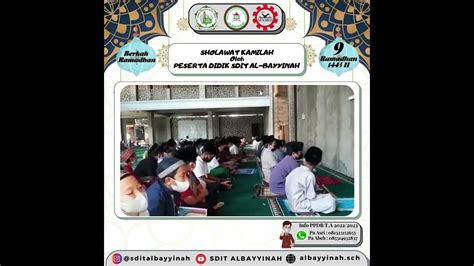 Sholawat Kamilah Peserta Didik Sdit Al Bayyinah Youtube