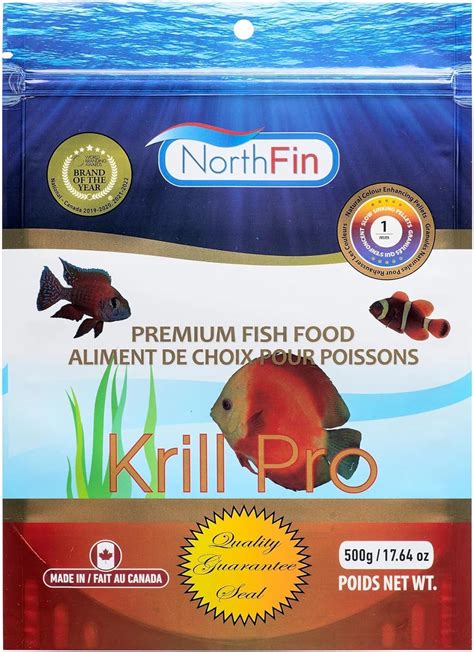 Amazon Northfin Fish Food Krill Formula Slow Sinking Pellets 1mm