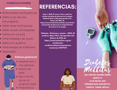 Folleto Diabetes Mellitus Complicaciones Diabetes Mellitus Ana