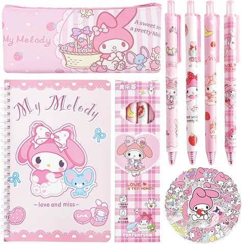 Amazon.com: Cute School Supplies Set - Gel Pens, Journal Notebook, 50 ...