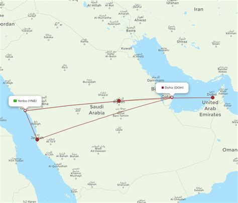 All Flight Routes From Doha To Yanbu Doh To Ynb Flight Routes